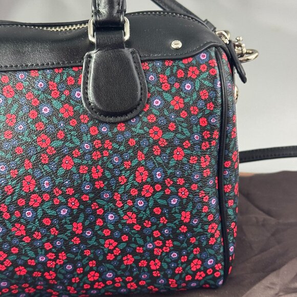 NWOT Authentic Coach F59445 Ranch Floral Print Mini Bennett Canvas Satchel - Picture 6 of 14